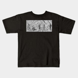 Pencil Sketch American Story Drawing Kids T-Shirt